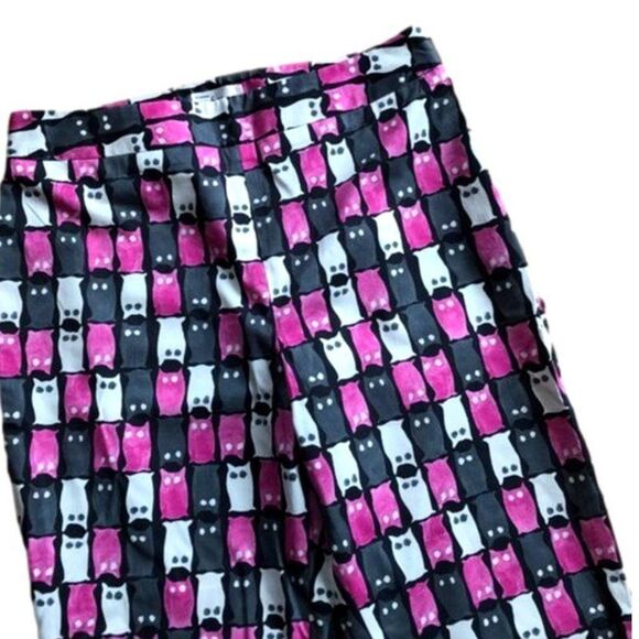 Milly of New York Owl Print High Rise Pants ~ NEW Condition - Picture 2 of 10